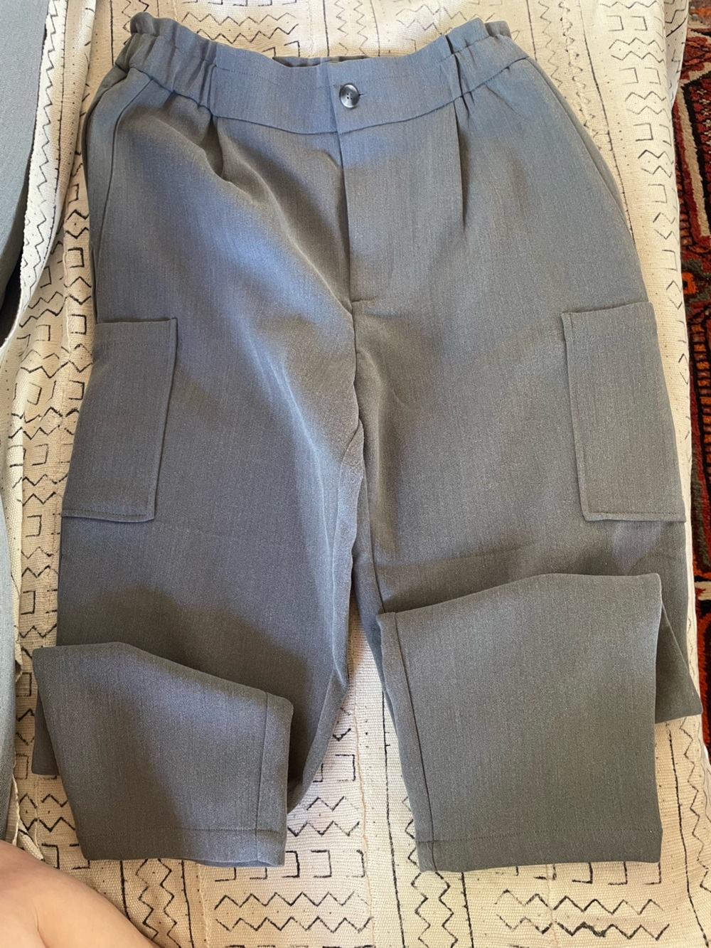 Zara Olive Green Cargo Trousers